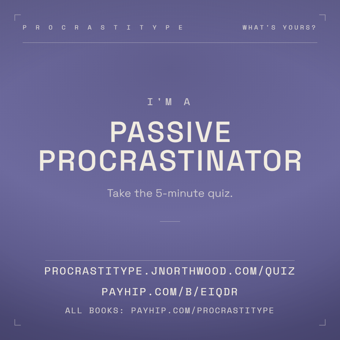 Passive Procrastinator book cover